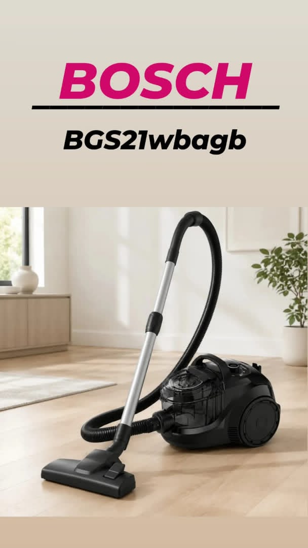 جارو برقی مخزن دار بوش مدل BGS21W